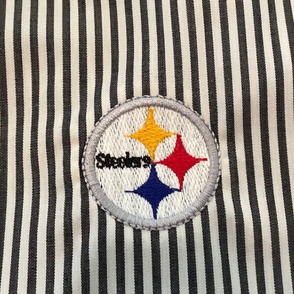 Cutter & Buck Women’s Steeler (XL)  Long Sleeve Pinstripe Blouse - Picture 7 of 7